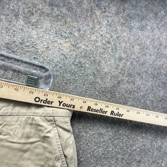 Vintage Polo Ralph Lauren Shorts Mens 34 Beige Chino Flat Front Tan Khaki Cotton - Picture 3 of 12